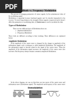 Amplitude vs. Frequency Modulation