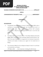 Judgement-Tat No. 86 of 2019 - Ruaraka Diversified Investments Limited-Vs-commissioner of Domestic Taxes