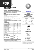 MJD340 (NPN), MJD350 (PNP) High Voltage Power Transistors: DPAK For Surface Mount Applications