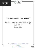 Redox Chemistry and Groups 1, 2 and 7