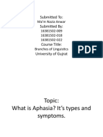 Submitted To: Submitted By:: Ma'm Nazia Anwar 16381502-009 16381502-018 16381502-022 Branches of Linguistics