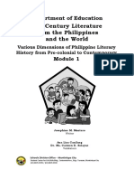 21 Century Literature From The Philippines and The World: Department of Education