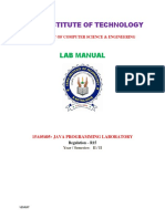 Java Lab Manual