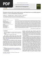 2011 Lu Dynamics Between The Trust Transfer Process and Intention To Use Mobile Payment Services - A Cross-Environment Perspective.