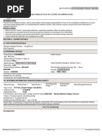 Icmr Specimen Referral Form For Covid-19 (Sars-Cov2) : (These Fields To Be Filled For All Patients Including Foreigners)