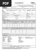 Case Investigation Form: Name of Disease Reporting Unit: I. Patient Information