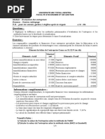 Exam Evaluation Rattrapage Cca20