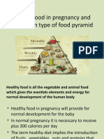 Healthy Food in Pregnancy and Mediterain Type of Food Pyramid