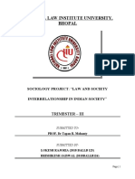 Sociology of Law by HRISHIKESH PRAKASH JASIWAL From NLIU BHOPAL