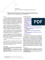 Dielectric Breakdown Voltage of Insulating Liquids Using VDE Electrodes