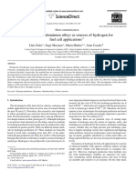 Aluminum and Aluminum Alloys As Sources of Hydrogen For Fuel Cell Applications