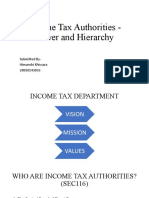 Income Tax Authorities - Power and Hierarchy