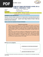 Cómo Decidimos en El Día A Día SEMANA 1 DÍA 1 PS 5C