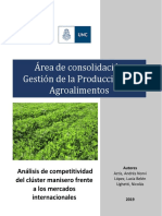 Análisis de Competitividad Del Clúster Manisero Frente A Los Mercados Internacionales