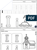 Cuaderno para Preescolar Vocales Letra I