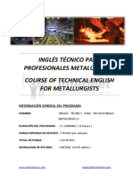 BROCHURE - INGLÉS TÉCNICO PARA PROFESIONALES METALÚRGICOS. Act Abr 2021