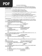 Assessment in Mathematics 9