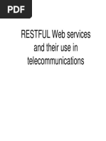 RESTFUL Web Services and Their Use in Telecommunications