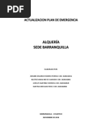 Plan de Emergencias Alquería Sede Barranquilla