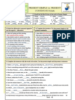 Worksheet1 (Present Simple Vs Present Continuous)