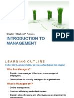 Introduction To Management: Chapter 1 Stephen P. Robbins