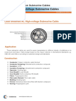 Lead Sheathed AC High-Voltage Submarine Cable