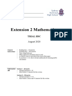 Extension 2 Mathematics: Trial HSC