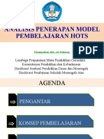 Analisis Penerapan Model Pembelajaran Hots