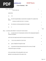 Forces and Elasticity 1 MS