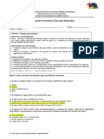 Prueba Formativa Quinto Ciencias Correccion