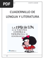 CUADERNILLO DE LENGUA Y LIT. 1° Año.