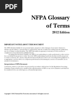 NFPA - Glossary of Terms 2012