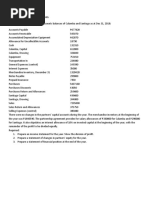 Problem #21 Preparation of Financial Statements