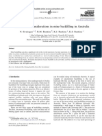 Geotechnical Considerations in Mine Backfilling in