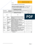 Rúbrica Del Examen Final de Proyecto de Tesis