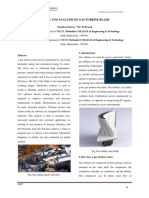 Design and Analysis of Gas Turbine Blade: Mr. M.Prasad