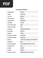 20 Examples of Minerals: Cellona, Andrew John D. 2020-0982 GEO124-W12