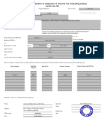 Certificate of Collection or Deduction of Income Tax (Including Salary)