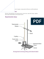 To Determine The Boiling Point of Organic Compounds Like Benzene and Benzaldehyde