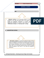 "Variable Costing", "Differential Costing" or "Out-Of-Pocket" Costing