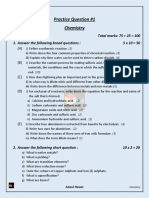 Practice Question #1 Chemistry