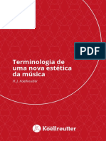 Livro Koellreutter - Terminologia de Uma Nova Estética