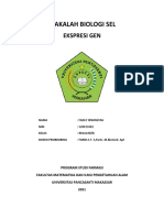 Makalah Ekspresi Gen - Tugas Biologi Sel - Ekspresi Gen - Fadly Irwinsyah - 520011002 - Regular B - UNPACTI