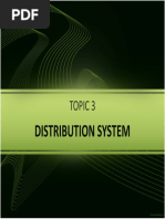 Distribution System: Topic 3