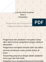 Pengemasan Dan Perawatan Produk