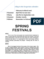 Spring Festivals