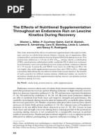 The Effects of Nutritional Supplementati