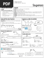Sequences: Keywords What Do I Need To Be Able To Do? @whisto - Maths