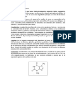 Composición Química Del Cacao