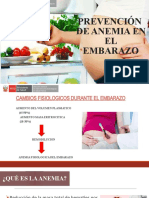 Prevención de Anemia en El Embarazo